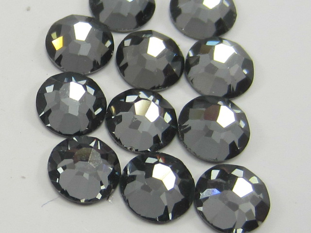 12 pcs. 48ss CRYSTAL NIGHTFALL  (maxima) FLATBACK PRECIOSA Rhinestones